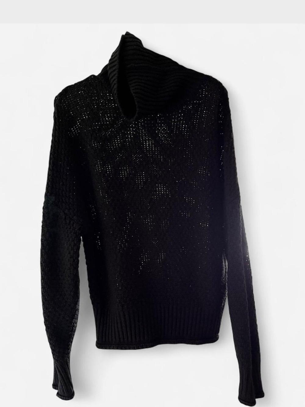 Source Unknown Black Turtleneck Knit Sweater